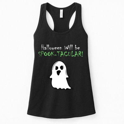 Halloween Will Be Spooktacular Ghost Womens Tank Top