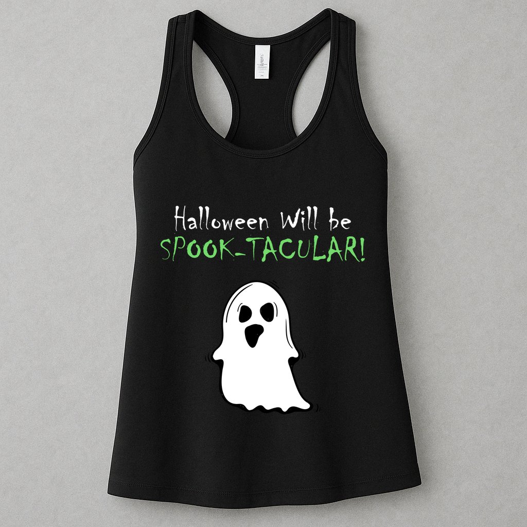 Halloween Will Be Spooktacular Ghost Womens Tank Top
