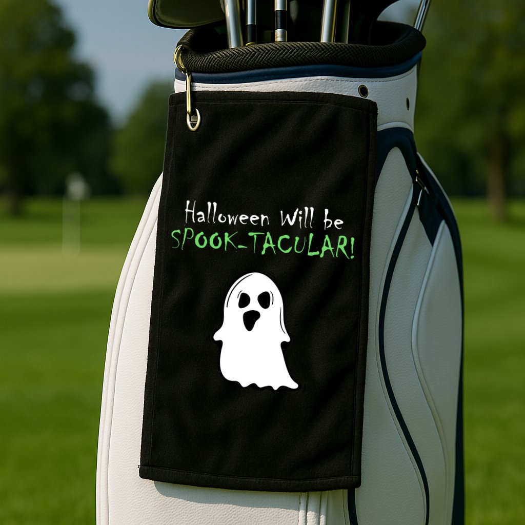 Halloween Will Be Spooktacular Ghost Golf Towel