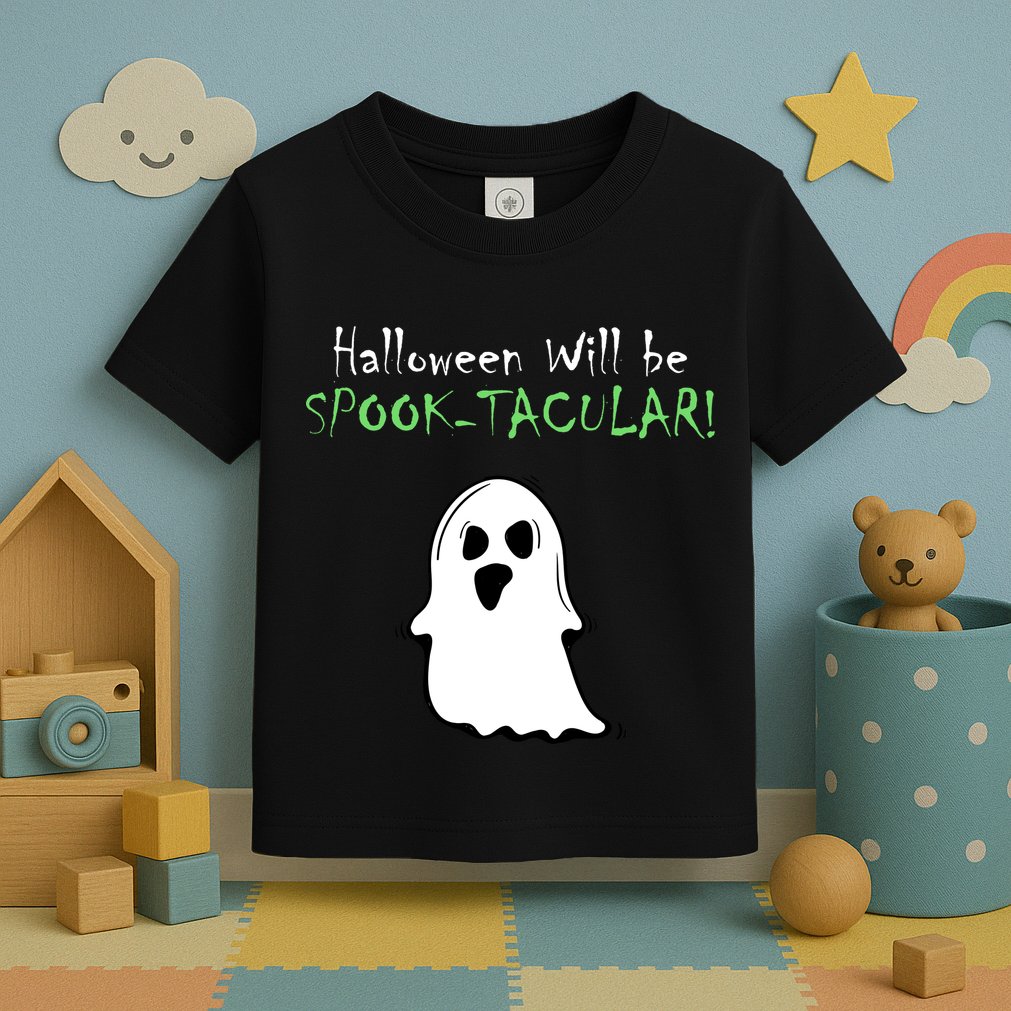 Halloween Will Be Spooktacular Ghost Toddler T-Shirt