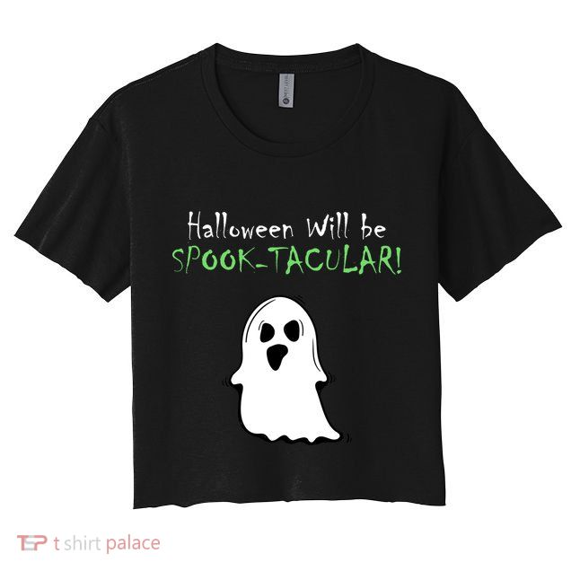 Halloween Will Be Spooktacular Ghost Crop Top
