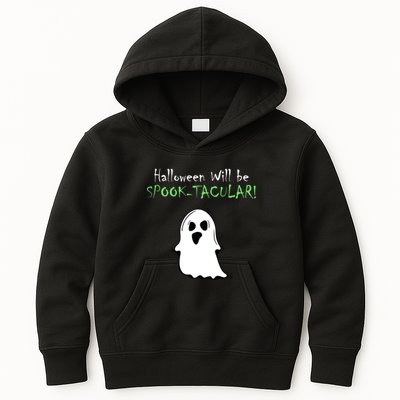 Halloween Will Be Spooktacular Ghost Kids Hoodie