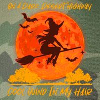 Halloween Witch On A Dark Desert Highway Legacy Tie Dye Trucker Hat