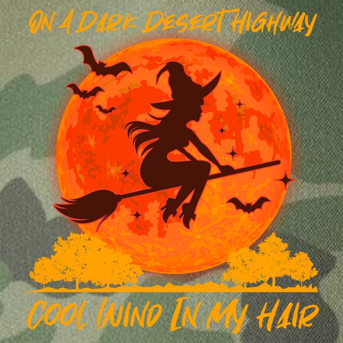 Halloween Witch On A Dark Desert Highway Legacy Tie Dye Trucker Hat