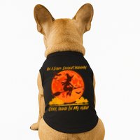 Halloween Witch On A Dark Desert Highway Doggie Tank