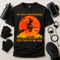 Halloween Witch On A Dark Desert Highway Performance Shirt