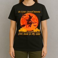Halloween Witch On A Dark Desert Highway T-Shirt