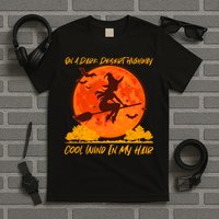 Halloween Witch On A Dark Desert Highway T-Shirt