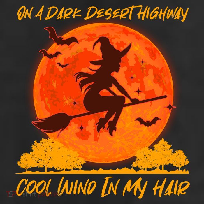 Halloween Witch On A Dark Desert Highway 11oz C Handle Ceramic Mug