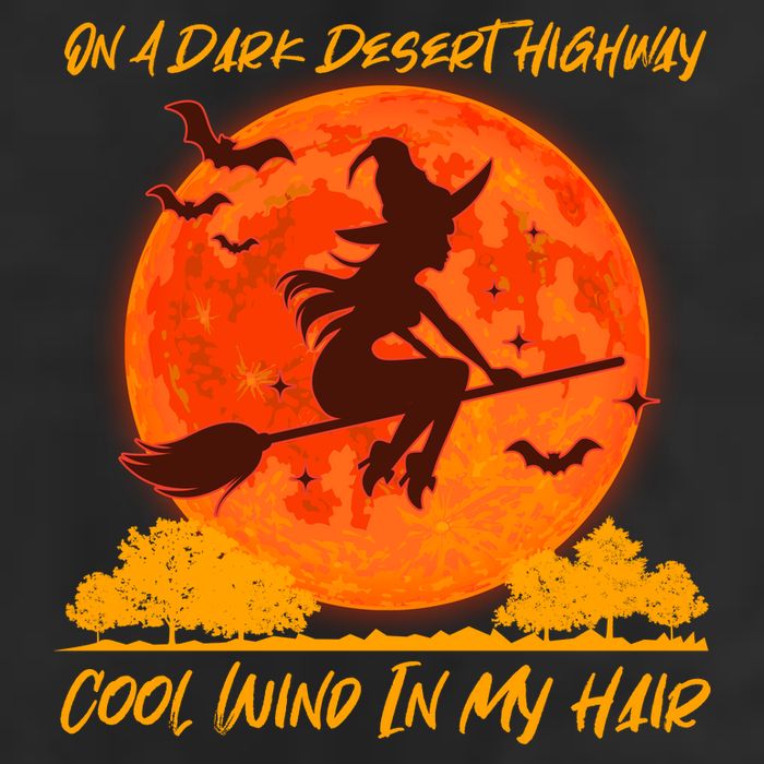 Halloween Witch On A Dark Desert Highway 15oz Campfire Ceramic Mug