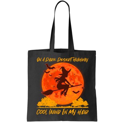 Halloween Witch On A Dark Desert Highway Bag