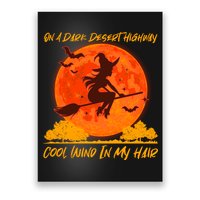 Halloween Witch On A Dark Desert Highway Poster
