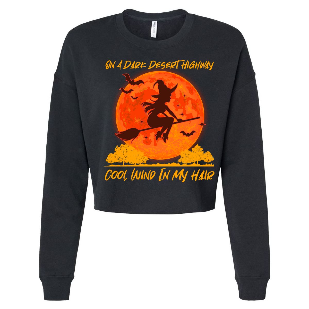 Halloween Witch On A Dark Desert Highway Toddler Fine Jersey T-Shirt