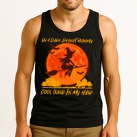 Halloween Witch On A Dark Desert Highway Tank Top