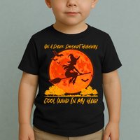 Halloween Witch On A Dark Desert Highway Toddler T-Shirt