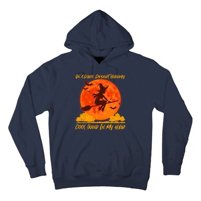 Halloween Witch On A Dark Desert Highway Hoodie