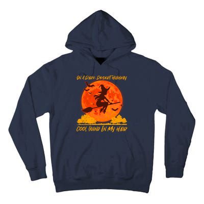 Halloween Witch On A Dark Desert Highway Tall Hoodie