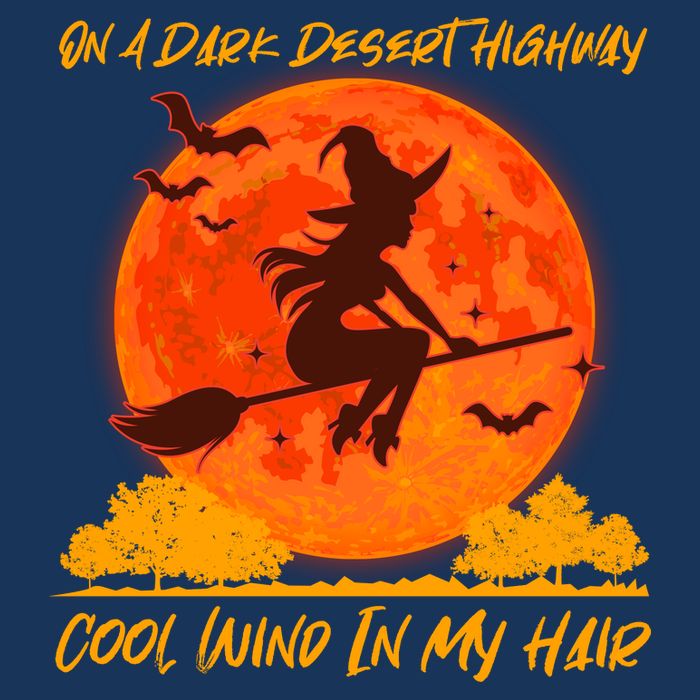 Halloween Witch On A Dark Desert Highway Infant Baby Jersey Bodysuit