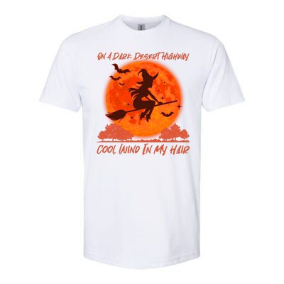 Halloween Witch On A Dark Desert Highway Softstyle CVC T-Shirt