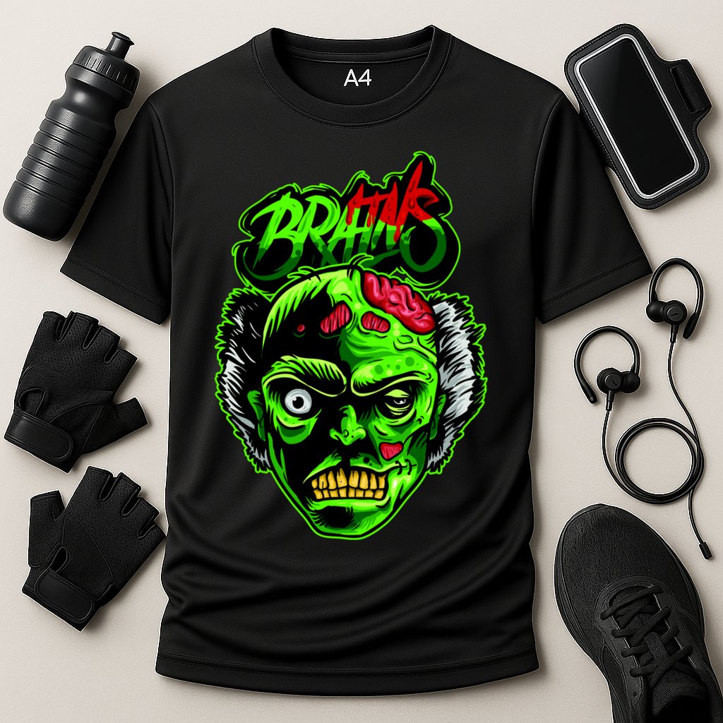 Halloween Zombie Brains Performance Shirt