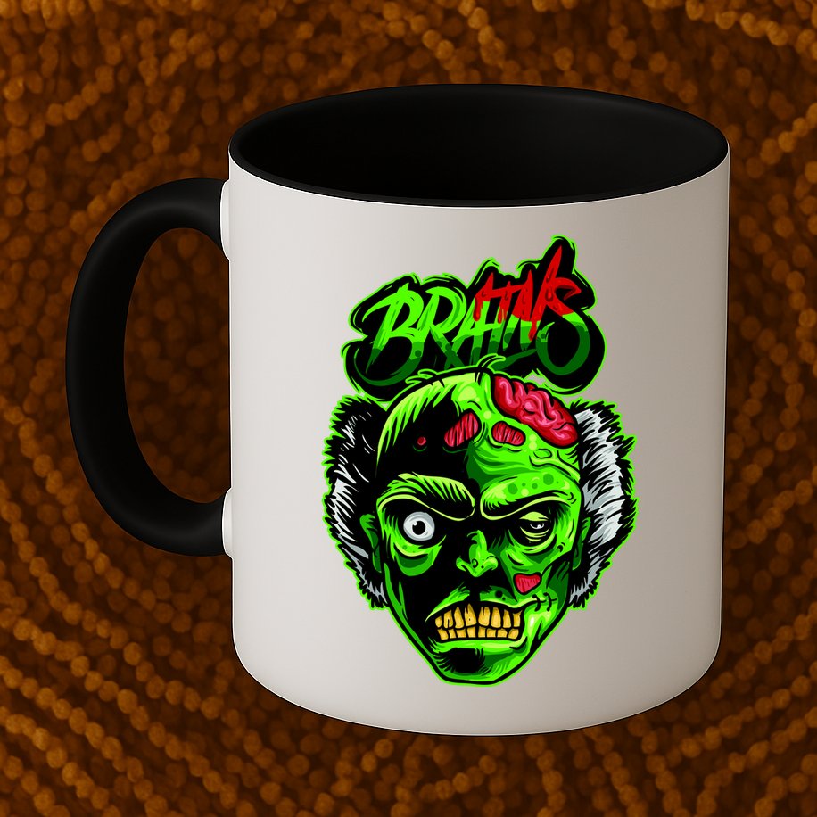 Halloween Zombie Brains Mug