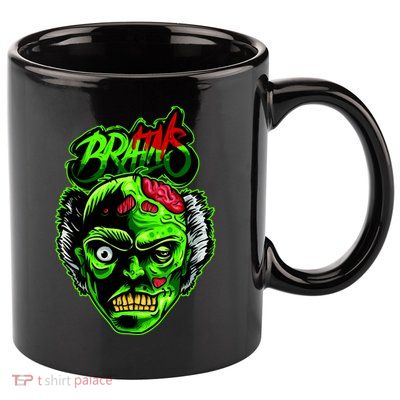 Halloween Zombie Brains 11oz C Handle Ceramic Mug