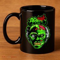 Halloween Zombie Brains 11oz C Handle Ceramic Mug
