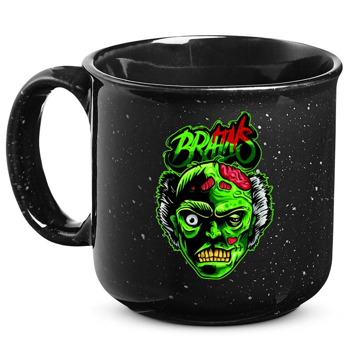 Halloween Zombie Brains 15oz Campfire Ceramic Mug