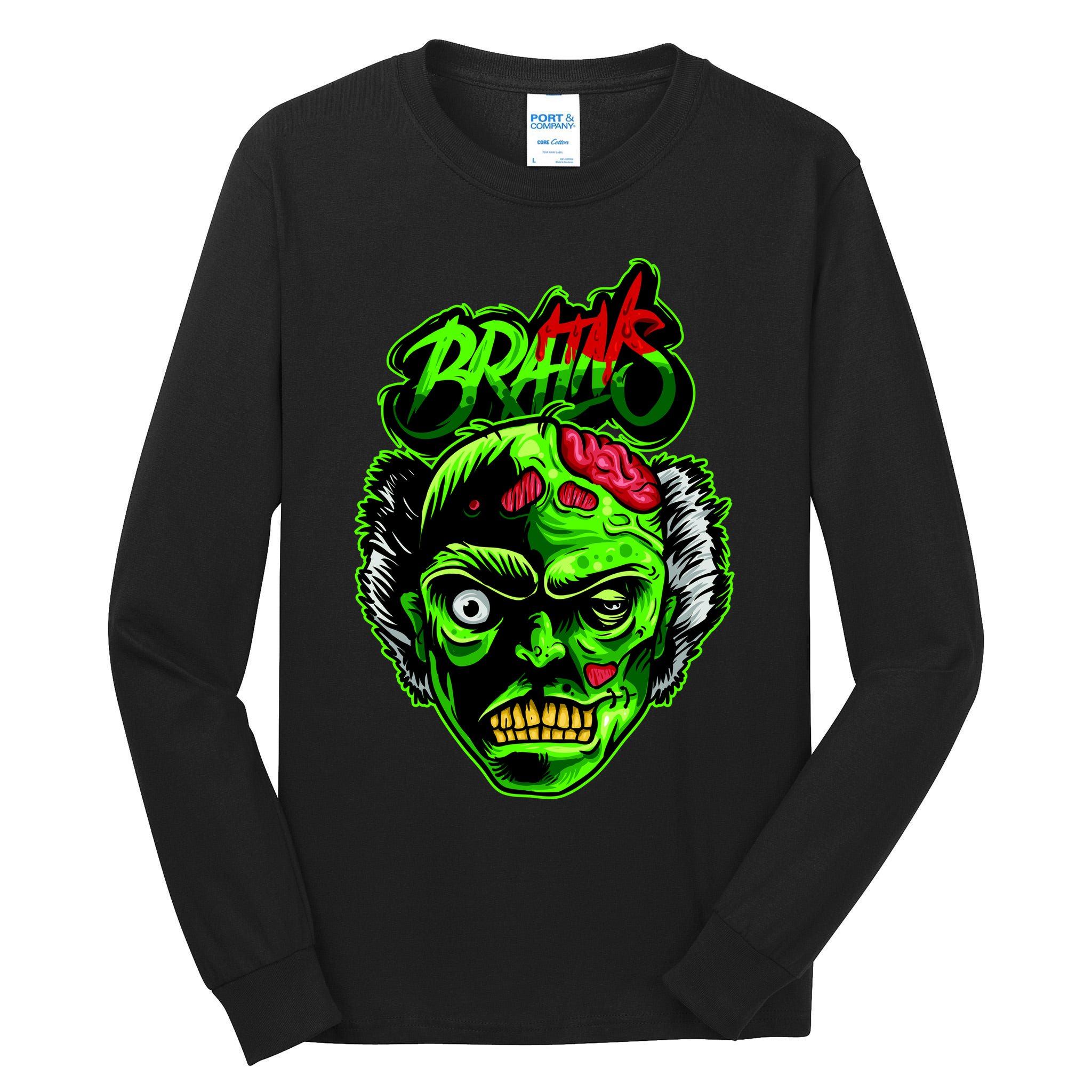 Halloween Zombie Brains Tall Long Sleeve T-Shirt