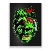 Halloween Zombie Brains Poster