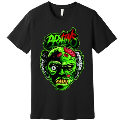 Halloween Zombie Brains Premium T-Shirt