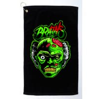 Halloween Zombie Brains Golf Towel