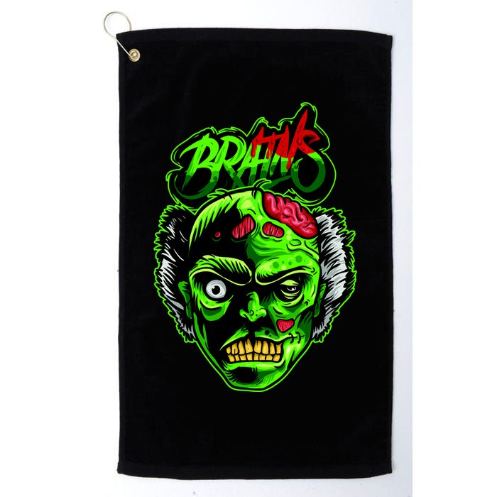 Halloween Zombie Brains Golf Towel