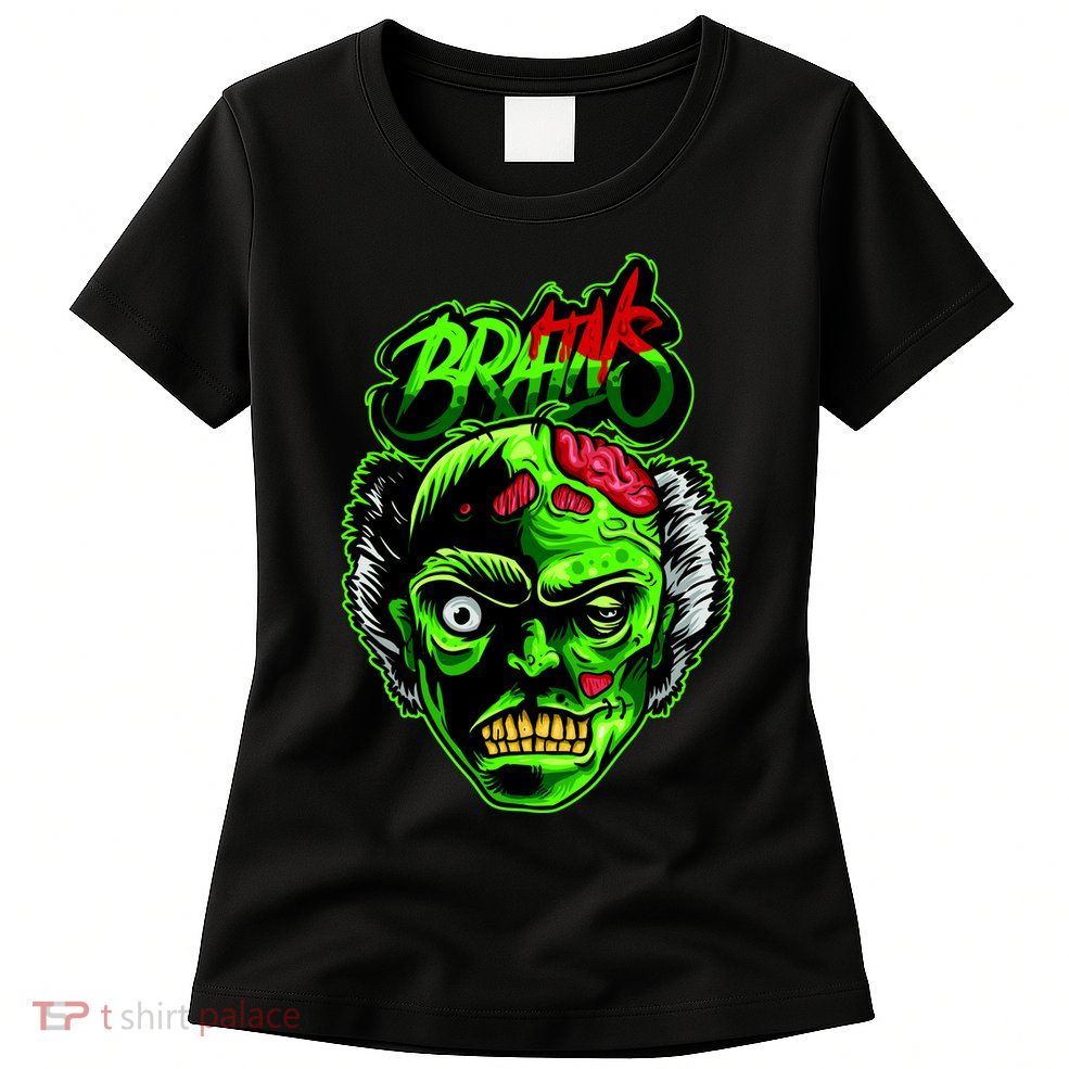 Halloween Zombie Brains Womens T-Shirt