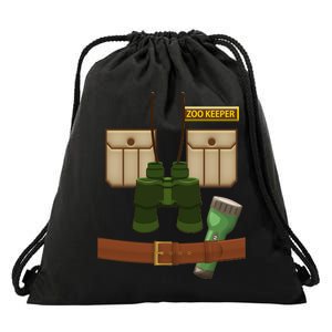 Halloween Zookeeper Costume Drawstring Bag