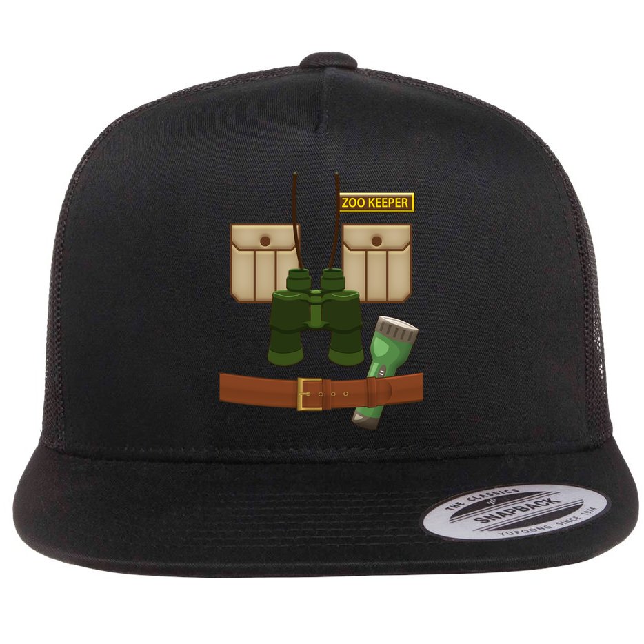 Halloween Zookeeper Costume Flat Bill Trucker Hat