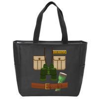 Halloween Zookeeper Costume Zip Tote Bag