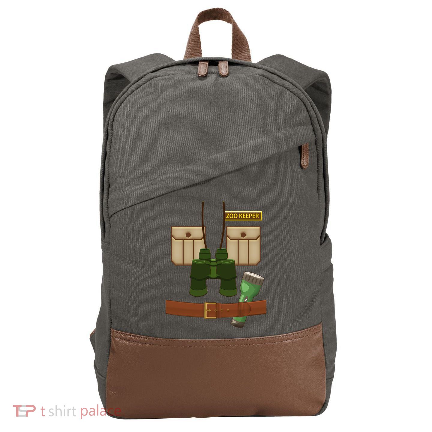Halloween Zookeeper Costume Cotton Canvas Backpack