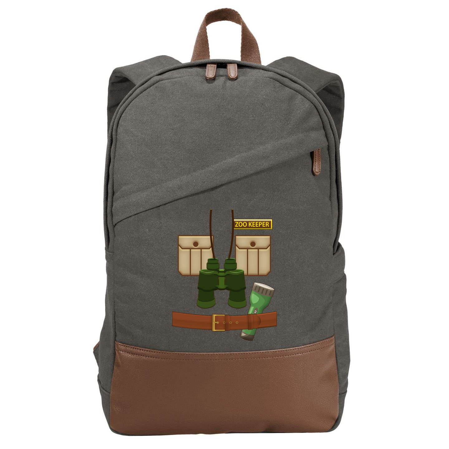 Halloween Zookeeper Costume Cotton Canvas Backpack