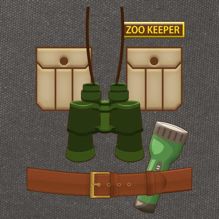 Halloween Zookeeper Costume Cotton Canvas Backpack