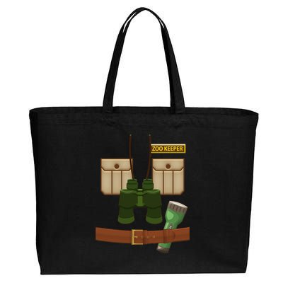 Halloween Zookeeper Costume Cotton Canvas Jumbo Tote