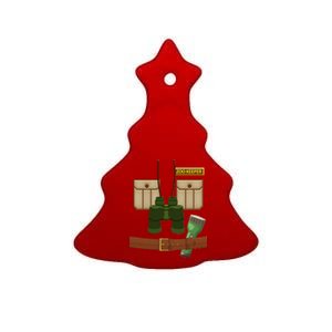 Halloween Zookeeper Costume Ceramic Tree Ornament