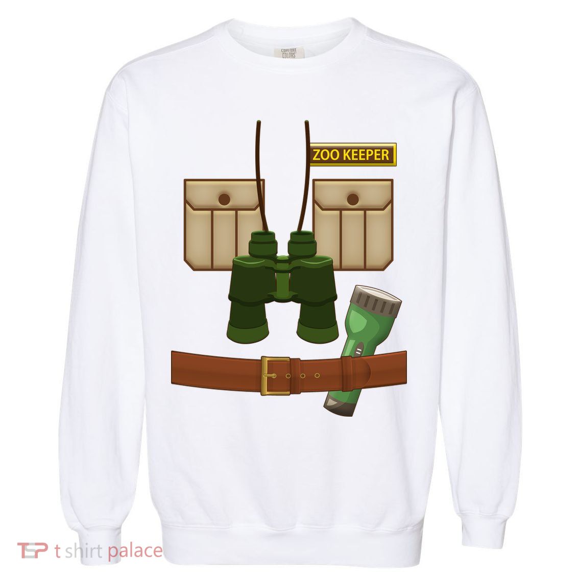 Halloween Zookeeper Costume Garment-Dyed Sweatshirt