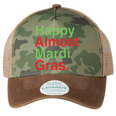 Happy Almost Mardi Gras Legacy Tie Dye Trucker Hat