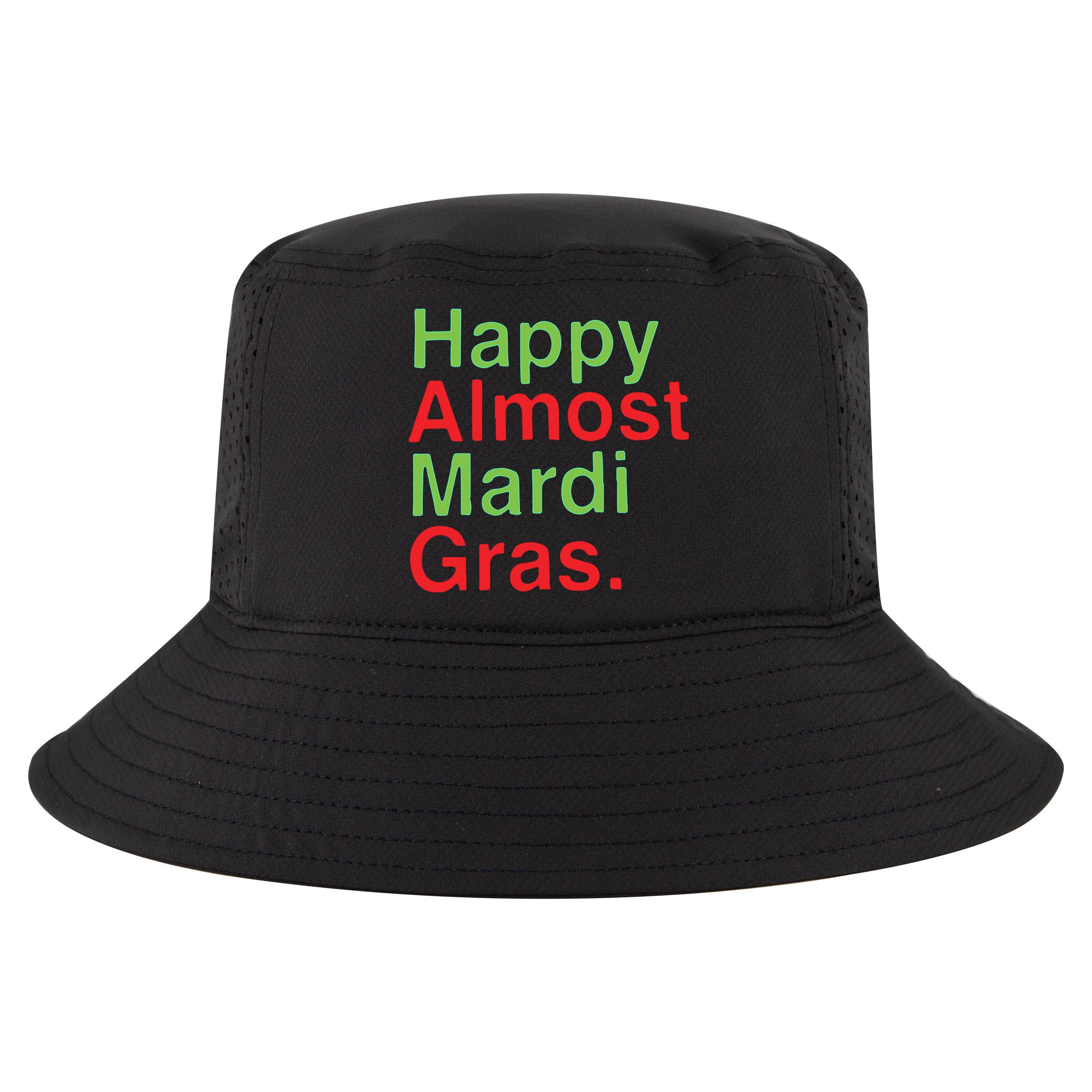 Happy Almost Mardi Gras Cool Comfort Performance Bucket Hat