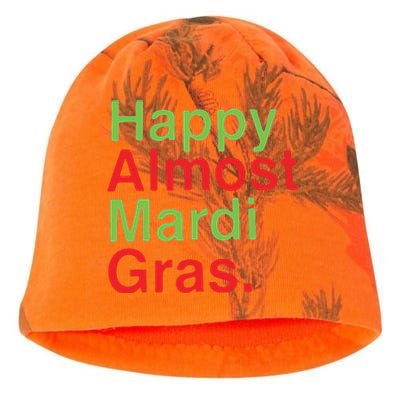 Happy Almost Mardi Gras Kati - Camo Knit Beanie