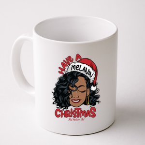 Have A Melanin Christmas Black Mrs Claus Black Christmas Gift Coffee Mug