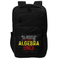 Hate Algebra Math Humor Funny Math Class Student Outfit Impact Tech Backpack
