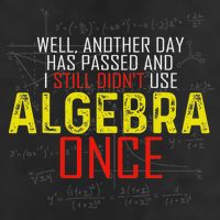 Hate Algebra Math Humor Funny Math Class Student Outfit Golf Towel