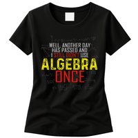 Hate Algebra Math Humor Funny Math Class Student Outfit Womens T-Shirt